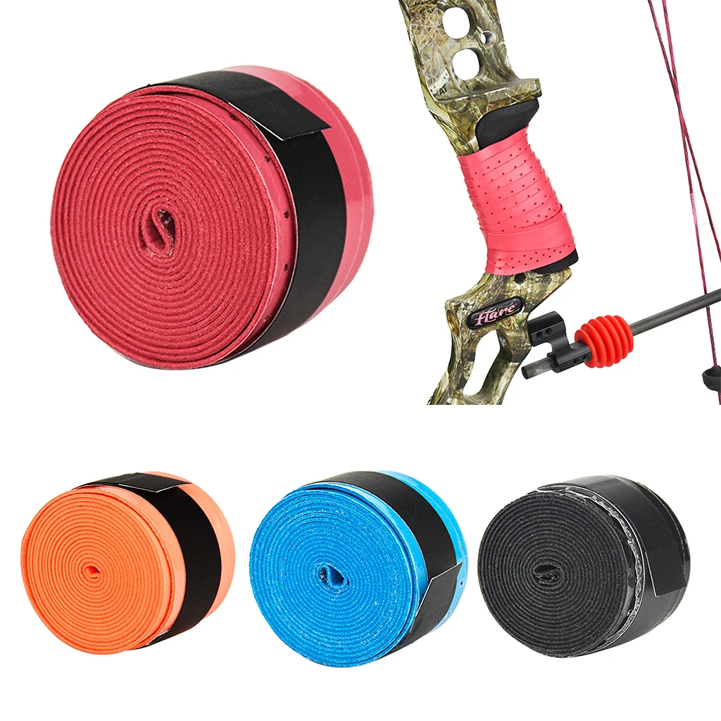 Archery Absorb Sweat Band Bow Riser Handle Grip Tape Nonslip Stretchy Recurve Bow Shock Absorber Hunting Accessories