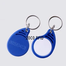 12#100 шт./лот Rfid бирка 125 кГц Близость RFID карта брелок контроля доступа смарт-карта синий и белый