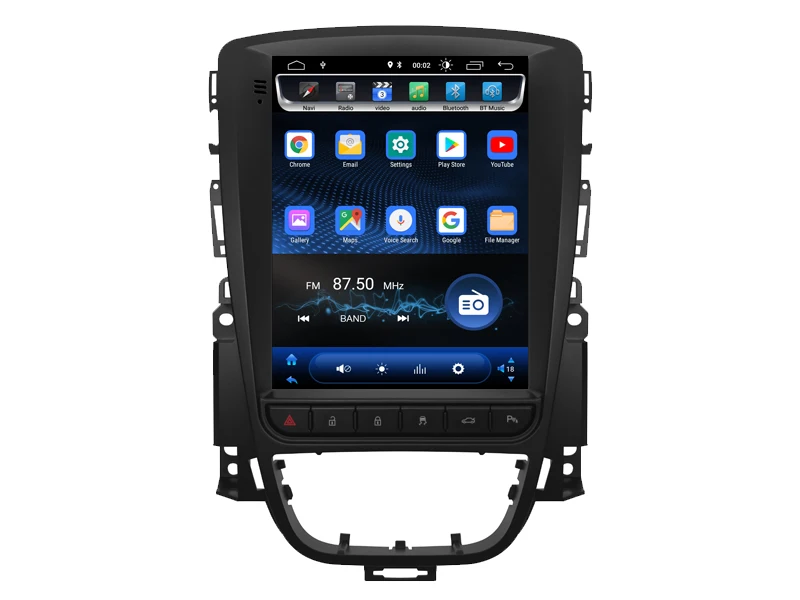 Tesla 9,7 дюймов сенсорный экран для Opel Astra J 2010 Vauxhall Holden Android 8.1.0 Автомагнитола+ ips+ gps+ Bluetooth+ Wifi+ видео выход+ камера