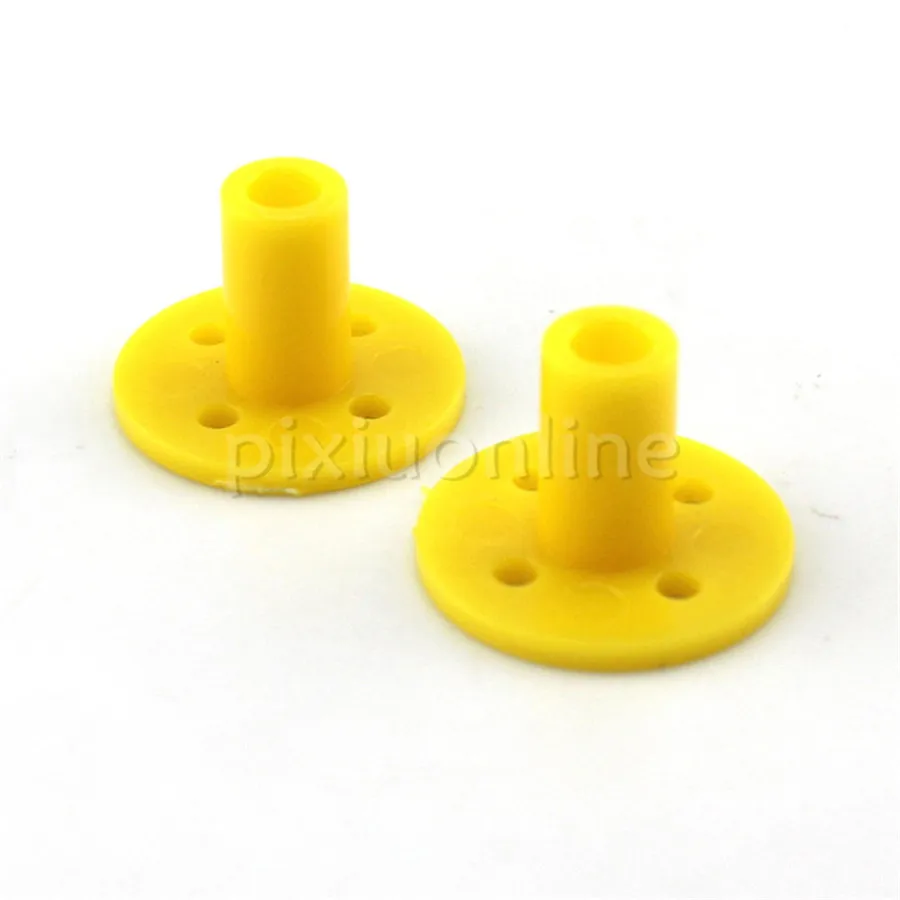 2pcs/lot J628b Yellow Color 25mm Round Plastic Flange Base Free Shipping Russia