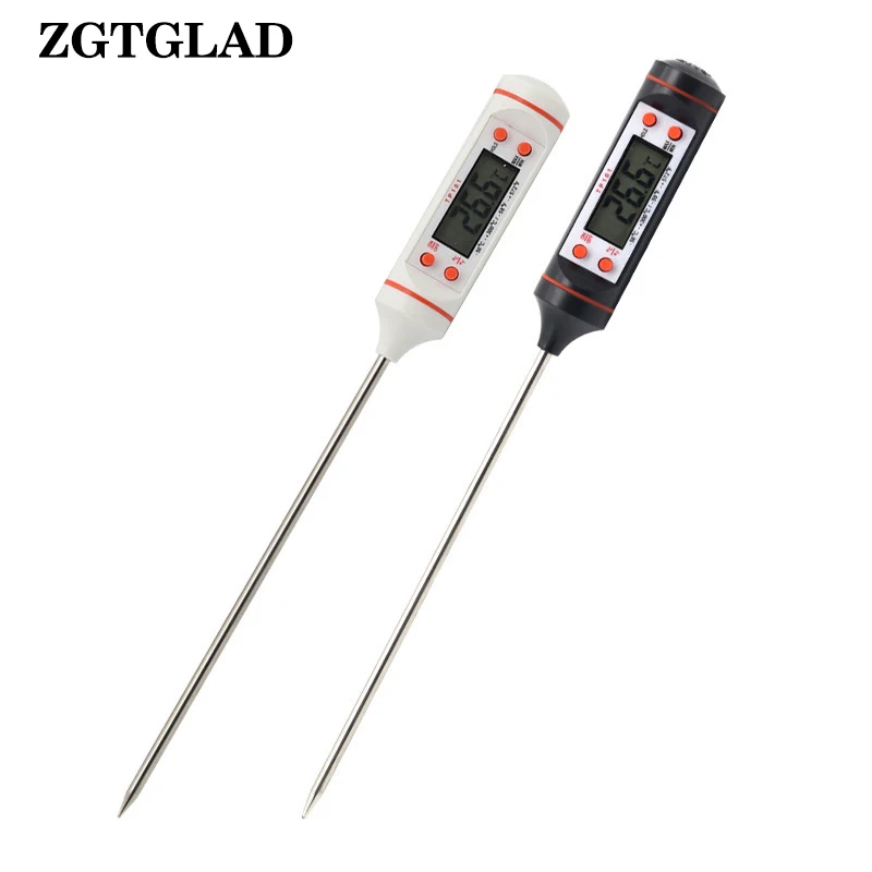 

ZGTGLAD Stainless Steel Thermometer Kitchen Cooking BBQ Food Thermometer Cooking Foldable Probe MeatDigital Probe Meat