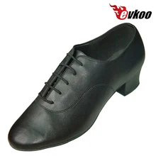 Evkoo Танцы ручной работы Заводская цена высокое качество Пояса из натуральной кожи человека Туфли для латинских танцев с 4 см каблук evkoo-289