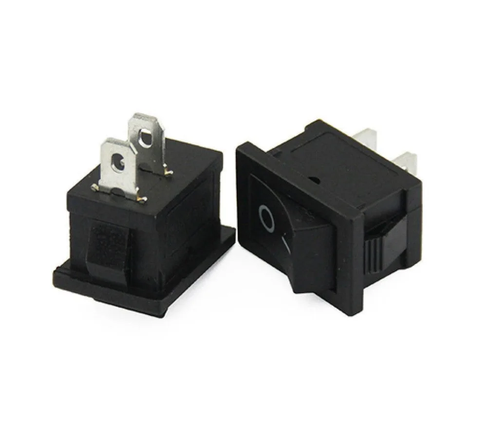 10 шт. ВКЛ ВЫКЛ KCD1 15*21 мм 2pin Тип Корабля переключатель 6A 250 В 10A 125 в 15X21 клавишный 101
