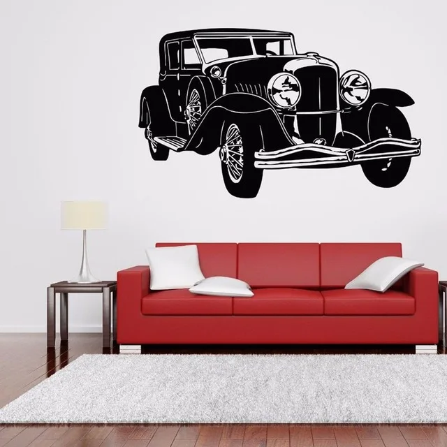 Car Sticker Vehicle Decal Classic Cars Posters Vinyl Wall Decals