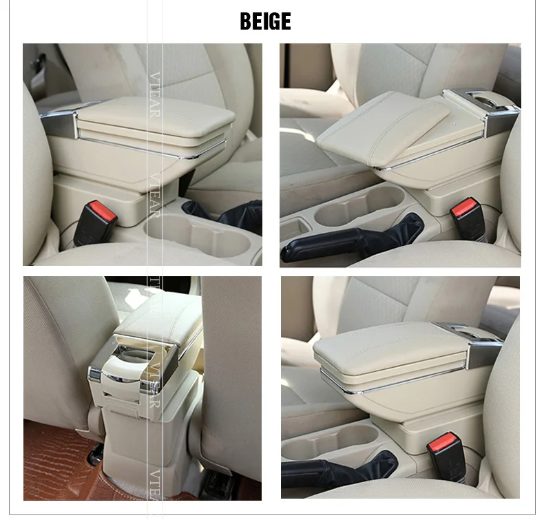 Vtear для Honda City, аксессуары, подлокотник, коробка, центральная консоль для хранения, подлокотник, Стайлинг, украшение, поворотная модификация 09