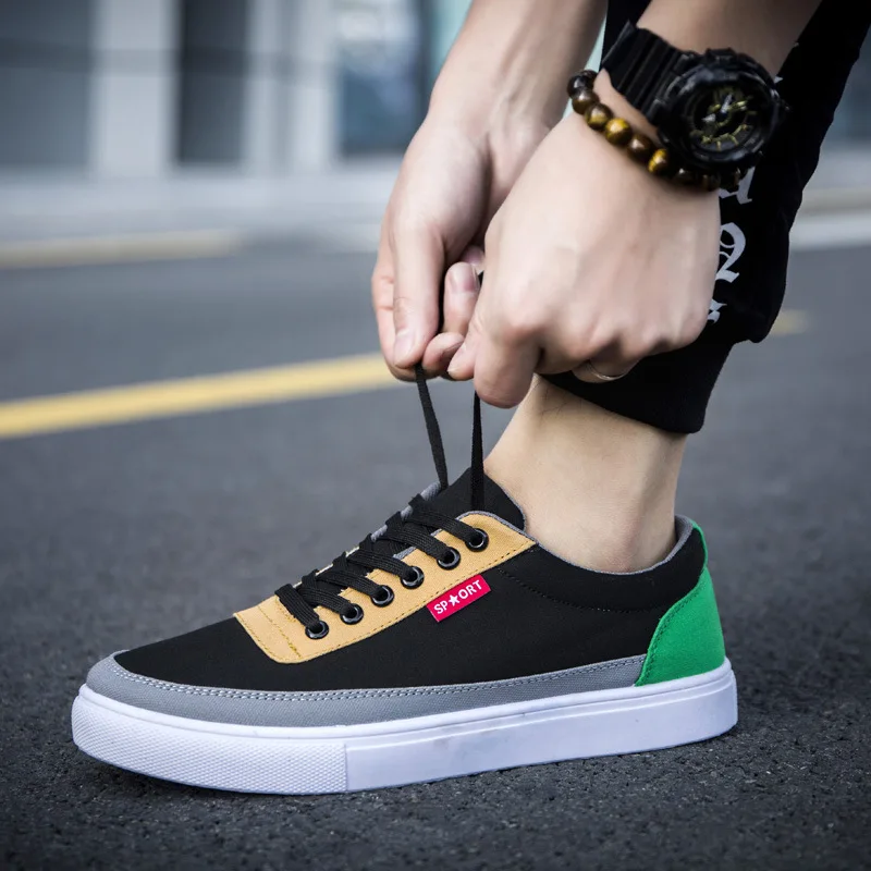 Summer Casual Canvas Shoes Men's Sports Collage Shoes