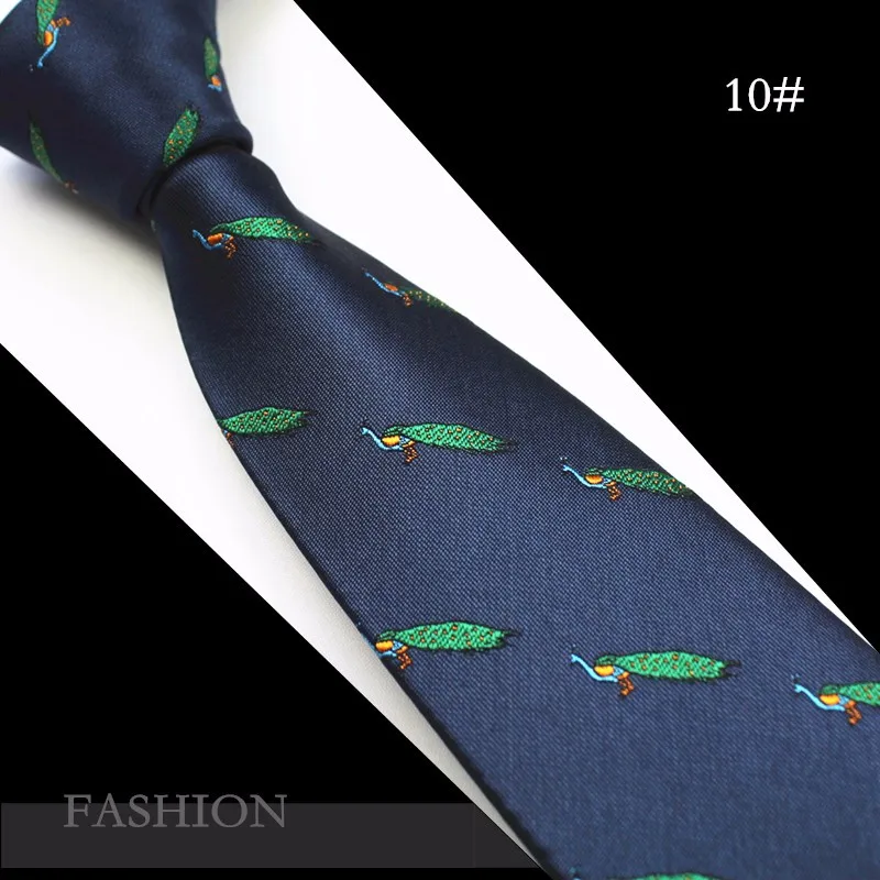 Ricnais мужские шелковые галстуки с животными, жаккардовый переплетенный Рождественский галстук, тонкий галстук, Классический Модный деловой Свадебный галстук для мужчин