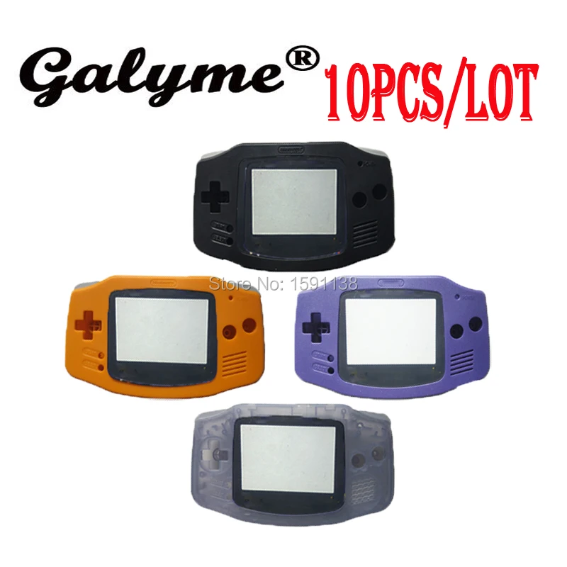 10 шт./партия, популярный классический корпус, Запасные насадки для ремонта, подходит для GameboyAdvance, корпус с винтами, кнопки, наклейка для мальчика, Advance