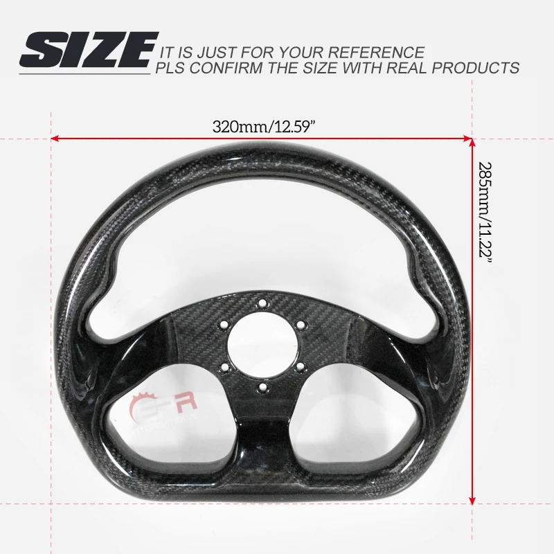Универсальный подходит для сухого углеродного волокна плоского типа Рулевое колесо(диаметр 320 мм, 6 болтов 70 мм PCD) Fibre Inner Drift Kit для EVO BRZ Civic