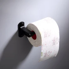 Черный настенное крепление туалетной бумаги подножка; алюминиевый сплав ванная комната Кухонный ролик аксессуар для ведения записей бумажное полотенце стойка для аксессуаров Держатели