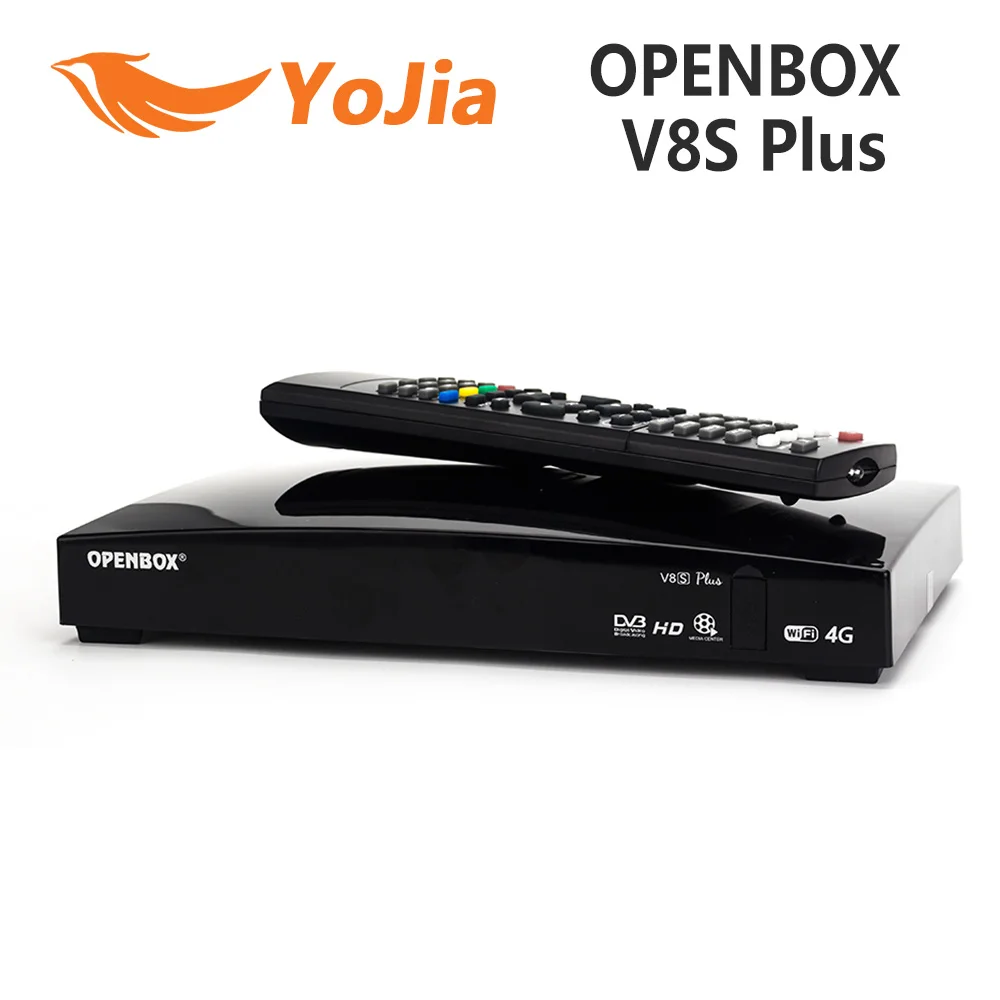 Оригинальный Openbox V8S плюс DVB-S2 цифровой спутниковый ресивер S-V8 WEBTV Biss ключ 2x USB слот Wi Fi 3g Youporn NEWCAMD - изображение