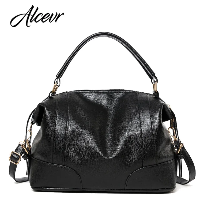 

ALCEVR All-match Pu Leather Bag Large Capacity Female Handbags Women Famous Brand Shoulder Bag Vintage Girls Bag Bolsa Feminina