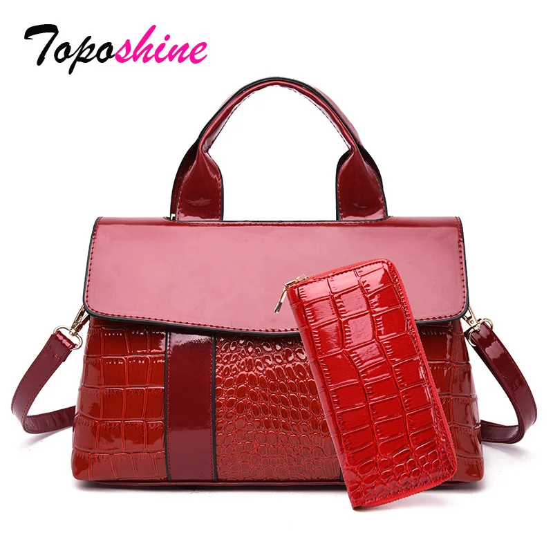 

Stitching Stone Pattern Two-piece combination package Ladies Handbag New Fashion Simple Casual Wild Shoulder Messenger Bag