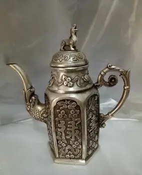 

Silver pot teapot decoration crafts antique bronze