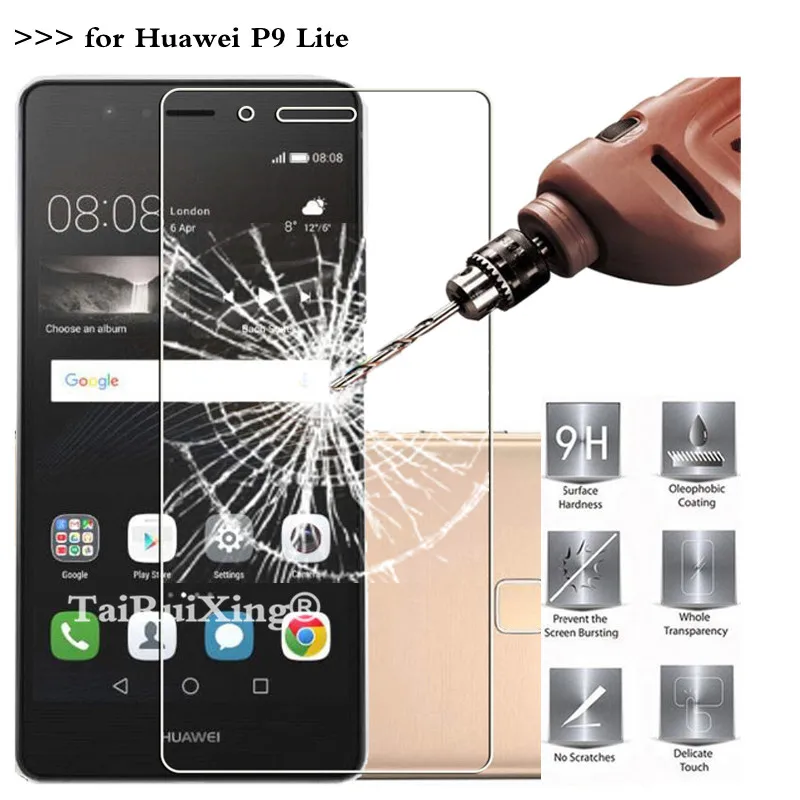 Для Huawei P9 Lite 0 26 мм 9H 2.5D закаленное стекло Защита экрана для lite | Мобильные телефоны