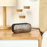 AEC BT501 Портативный Беспроводной Bluetooth Динамик Колонка сабвуфер Музыка Sound Box светодио дный Беспроводной Динамик с будильником зеркало