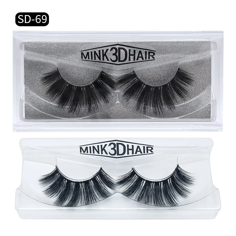 Wholesale Eyelashes 50Pairs 3D Mink Lashes Luxury Hand Made Mink Lash Long Lasting Volume Lashes Extension False Eyelashes Free