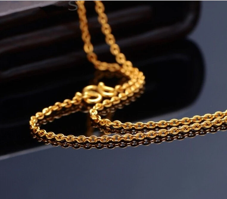 Pure Solid 24k Yellow Gold Chain 