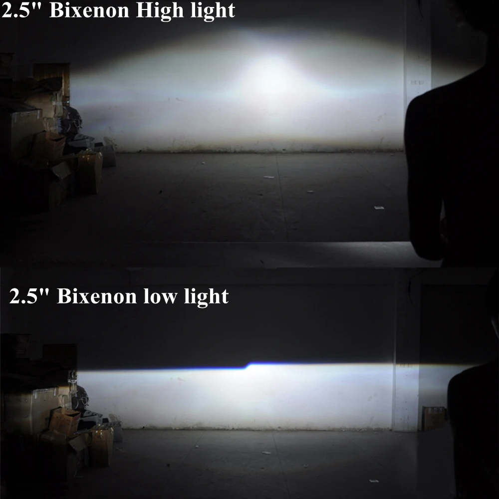 2,5 дюймов Биксенон hid объектив проектора кожухи маска 55 Вт ксеноновый комплект лампа балласт Модифицированная H1 H4 H7 модель автомобиля Стайлинг изменение
