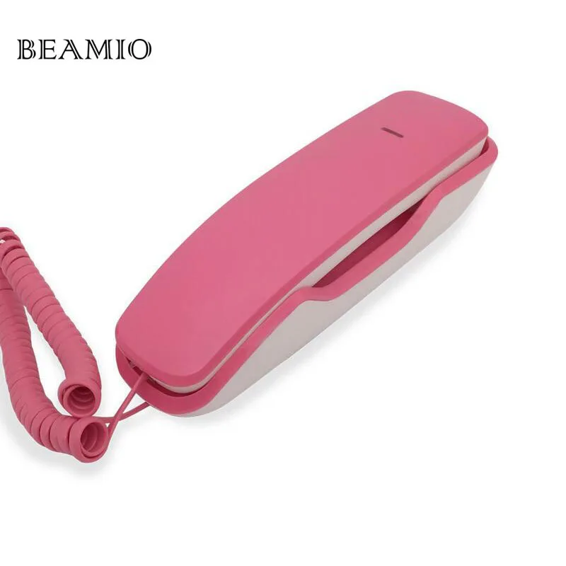 

Mini Wall-Mounted Fixed Cored Landline Phone Small Extension With Mute Telephone For Business Home Hotel Bathroom Telefone Fixo