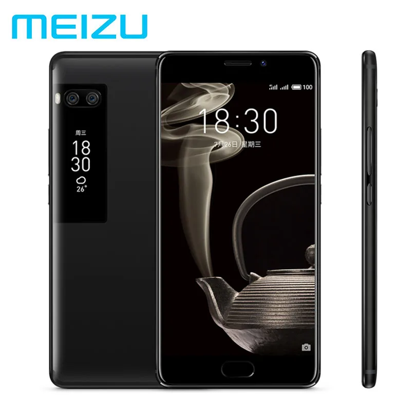 Оригинал Meizu Pro 7 плюс 6 ГБ 128 MTK Helio X30 Дека Core 2 ГГц 5 дюйма AMOLED Экран двойной камеры