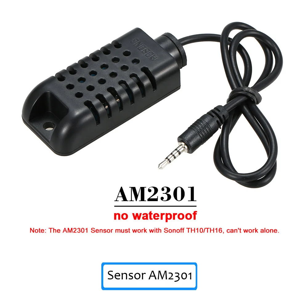 Sonoff TH10 Wi-Fi Smart Switch 10A 2200 Вт беспроводной переключатель модули для автоматизации умного дома с датчиком температуры и влажности монитор - Комплект: AM2301