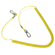 1PCSFish Пропущенный Веревка Эластичный Пластик веревка шнур свернутая кольцом Рыба удочка протектор Рыбалка Tools3/4/5/6 м