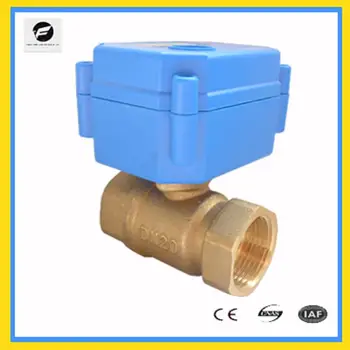 

CWX-15 1/2'' DN15 3/4'' DN20 1/4'' DN8 3/8'' DN10 brass 2-way motorized operated ball valve DC3-6v CR01 two wires electric valve