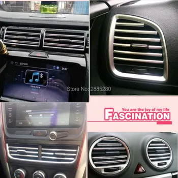 

Car Interior Air Conditioner Outlet Vent Strip Cover For chevrolet equinox 2018 honda civic 2007 2009 peugeot 307 kia ceed