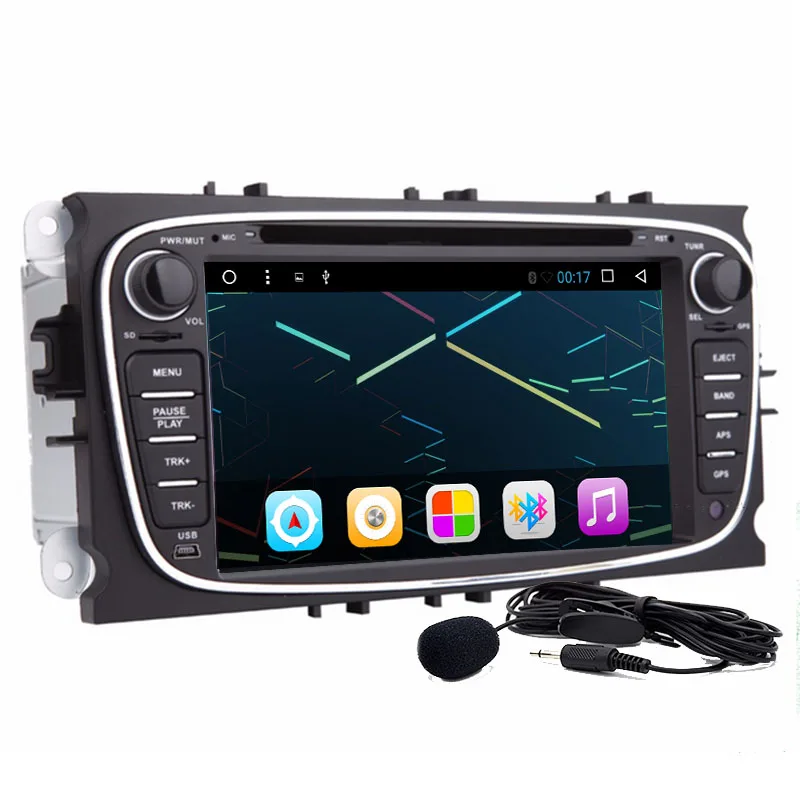 

7'' Android 8.1 Car DVD GPS for Ford Focus Ford Mondeo 2012 2013 2014 2015 Dual Core Radio USB SD Wifi 3G steering wheel control