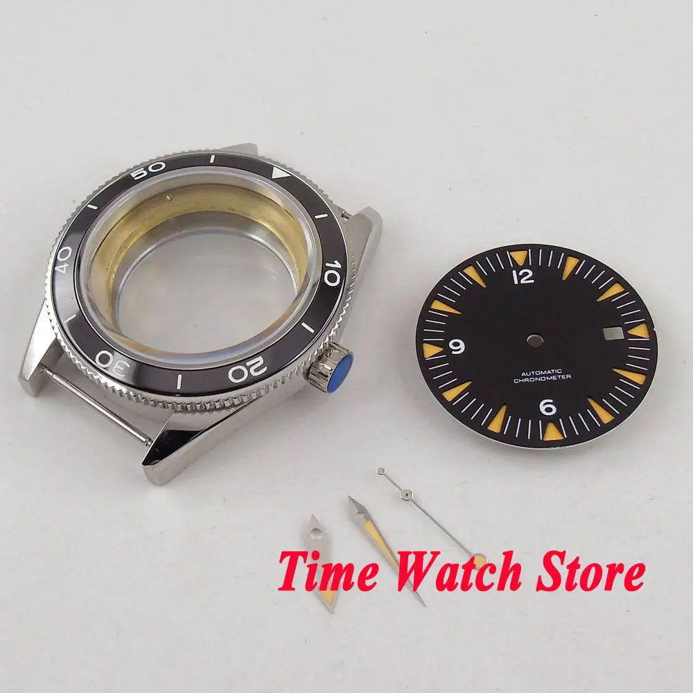 Fit For Miyota 8215 821A movement 41mm 316L stainless steel watch case