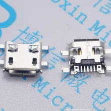 50 шт. разъем Micro USB 5pin 0,72 мм тяжелая пластина типа B имеет керлинг сторона Женский Разъем для мобильного мини USB ремонт телефона планшета
