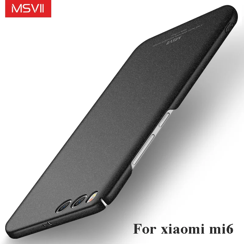 Xiaomi mi 6 Чехол чехол Msvii для Xiaomi mi 6 Чехол гладкий жесткий Xiaomi mi 6 pro задняя крышка для Xiaomi mi 6 mi 6 чехол s