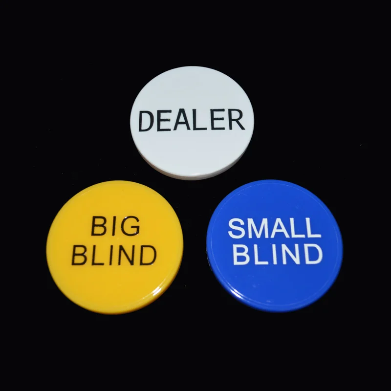 Небольшая штора/большой слепой/дилер покер набор микросхем 3 шт./лот ABS монеты чипов ценные казино чип жетон для техасский покер Fanncy Handfeel