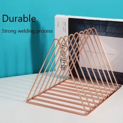 

Nordic creative iron art bookshelf desktop storage shelf simple bookshelf