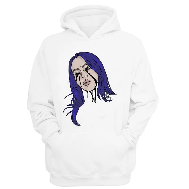 Новая весенняя Толстовка Billie Eilish с капюшоном и принтом, женская и Мужская толстовка, Одежда Harajuku, повседневная,, толстовки Kpop, толстовки - Цвет: 1804