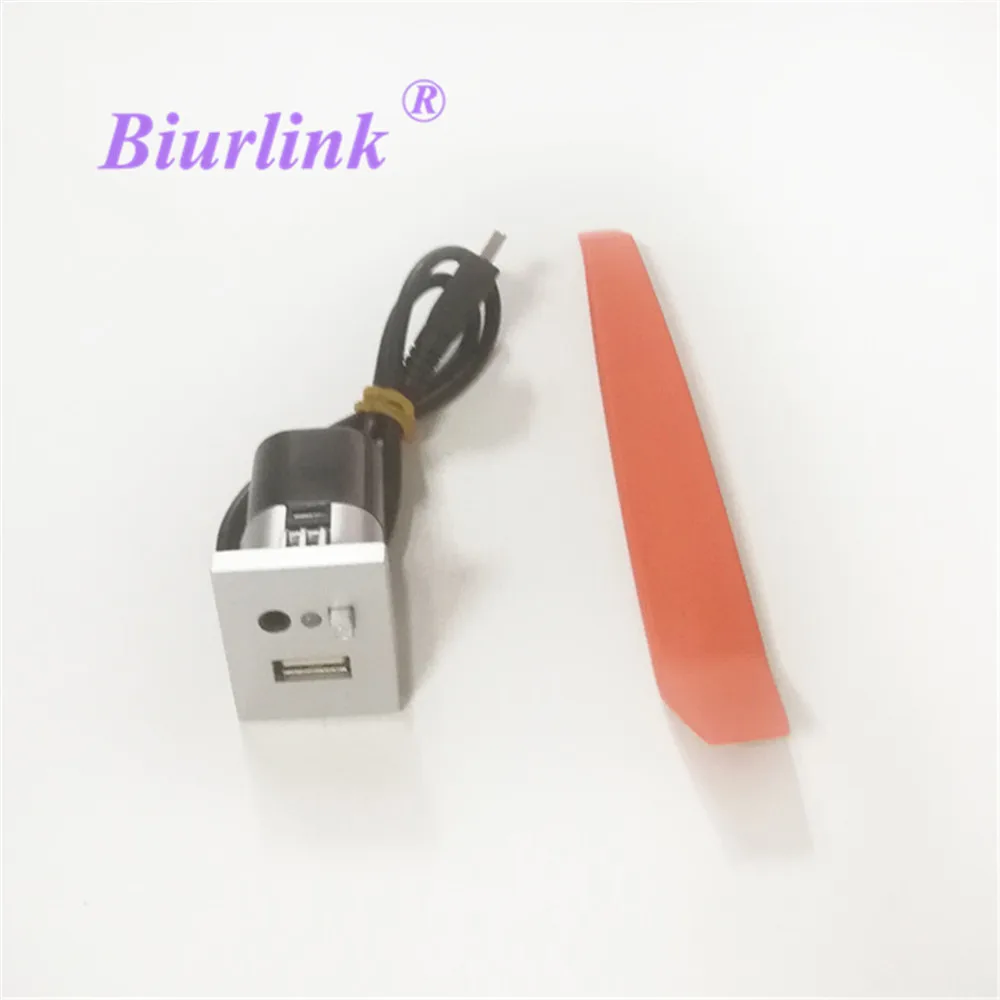 Biurlink USB/AUX вход адаптер мини кабель USB слот интерфейс КНОПКА аксессуары для ford focus 2 mk2 2009 2010 2011