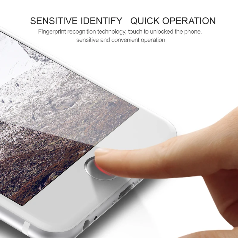 USAMS Универсальный Главная Кнопка Стикеры анти Touch ID для iPhone 5S/6/6 s/7/8 iPad Air 2 3 4