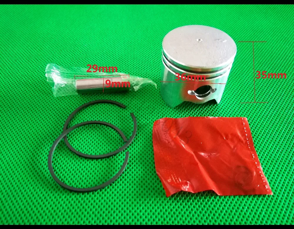 33CC 36 Brush Cutter Piston Kit with Piston Ring for 1E36F Engine