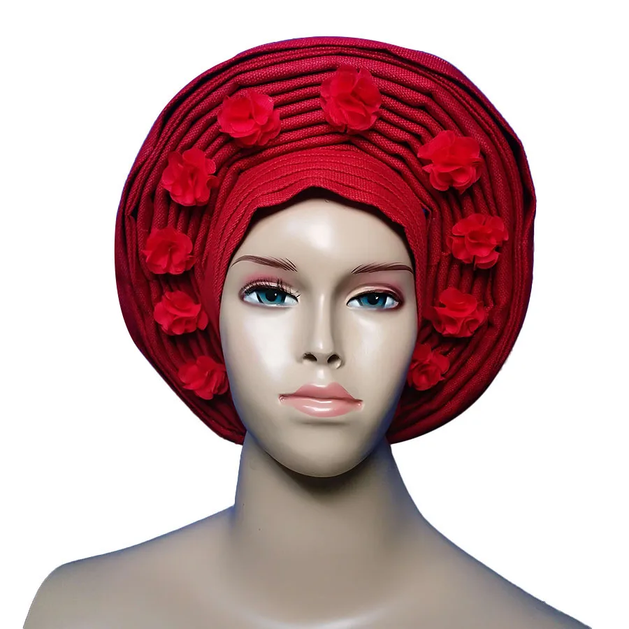 Gele com Grânulos Africano em Auto Headwrap Gele Aso Oke 6 Aso oke gele com grânulos headwrap africano em auto gele