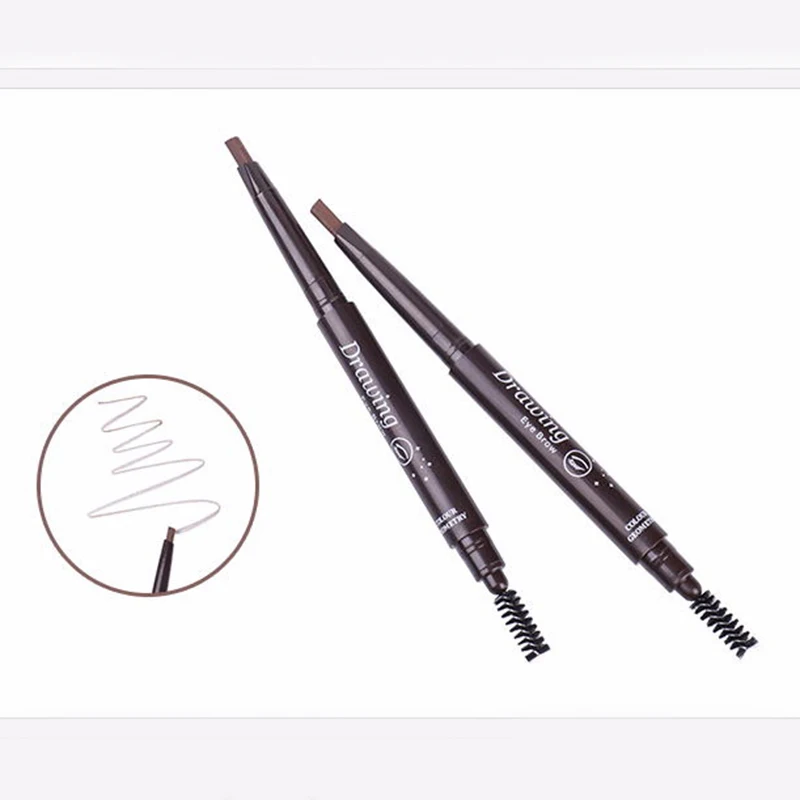 

Hot sale Makeup Auto Eyebrow Pencil With Brow Brush Waterproof Cosmetic Tool