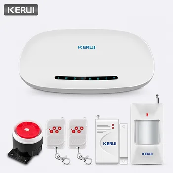 

KERUI Wireless Phone APP Remote Control Message Push Home Security Alert Kits Auto Dial W19 GSM GPRS Anti-Theft Alarm System