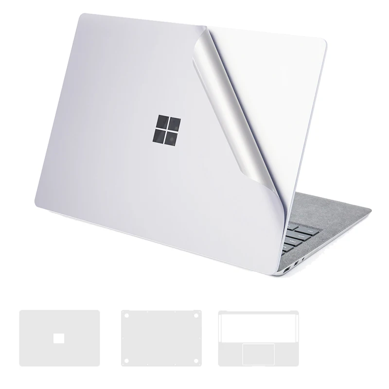 XSKN для новых 1" microsoft Surface Book 2 полное покрытие корпуса защитные наклейки, 4 в 1 3 м Наклейка декоративная пленка серебро