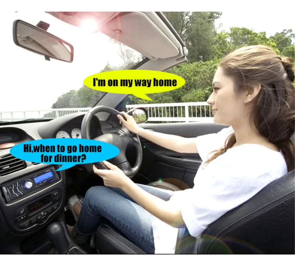 New Car Stereo Audio Bluetooth WMA WAV MP3 Player 12V 1 Din 4 Channel FM Radio In-dash Aux Input Receiver USB SD Remote Control -4