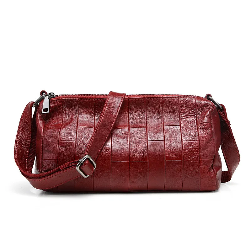 

100% Genuine leather Women bag 2018 Vintage Cow Leather Women's Handbags Ladies Portable Shoulder Messenger Bag Tote Female Pur