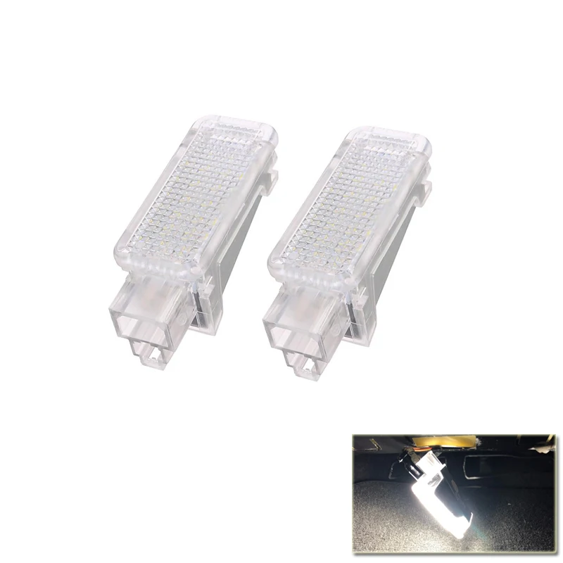 

2PCs/Set Xenon White Error Free Led Door Courtesy Lights Lamps For Audi A3 A4 A5 A6 A7 Q5 Q7 TT For VW GTi Tiguan Touareg Light