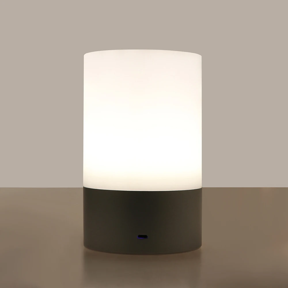 

Konesky RGB LED Bedside Night Light Atmosphere Lamp Touch Sensor Rechargeable Table Lamp 3-level Brightness Warm White Light