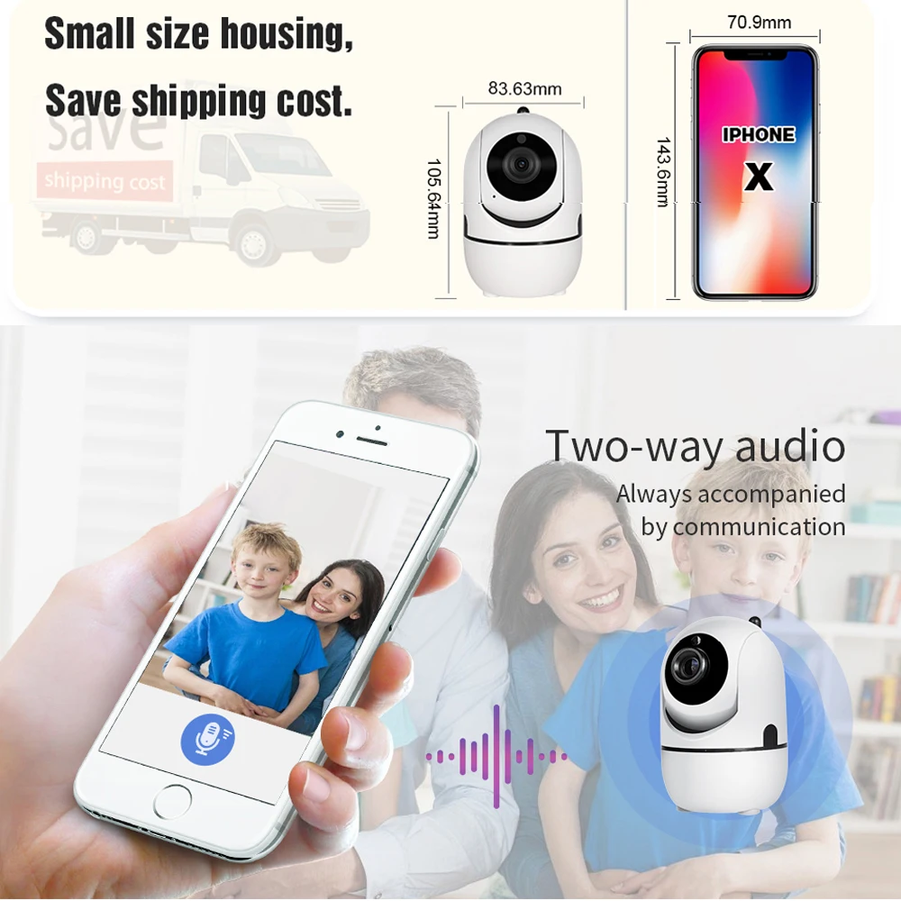  INQMEGA 1080P Cloud Wireless IP Camera Intelligent Auto Tracking Of Human Home Security Surveillanc - 32978097898