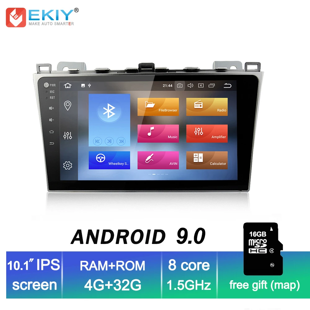 Top EKIY IPS Android 9.0 4G+32G Octa Core 2din Car Autoradio For Mazda 6 Ruiyi 2008-2012 Stereo GPS Navigation Car Multimedia Player 0