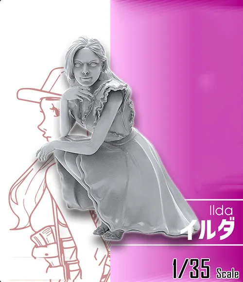 

1/35 Resin Model Building Kit Figure Girl Vanessa